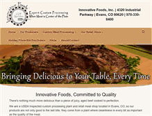 Tablet Screenshot of innovativefoodsco.com